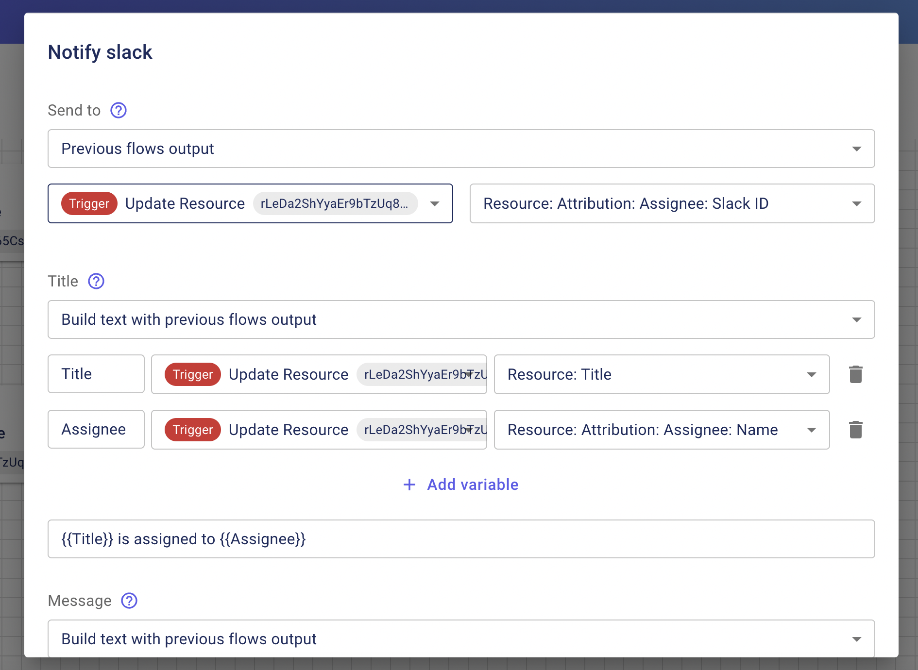 NotifySlack connector